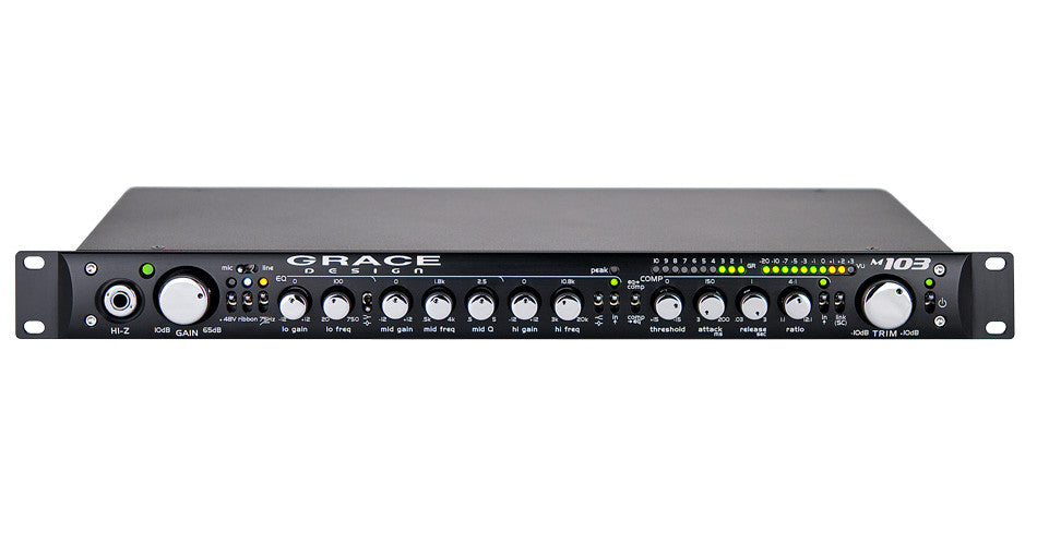 Recording Equipment - Grace Design - Grace Design m103 single channel preamp/DI/EQ/compressor - Professional Audio Design, Inc