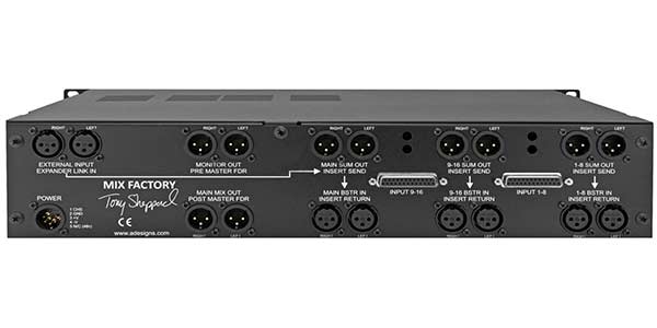 A-Designs Mix Factory - 16 Channel Stereo Summing Mixer