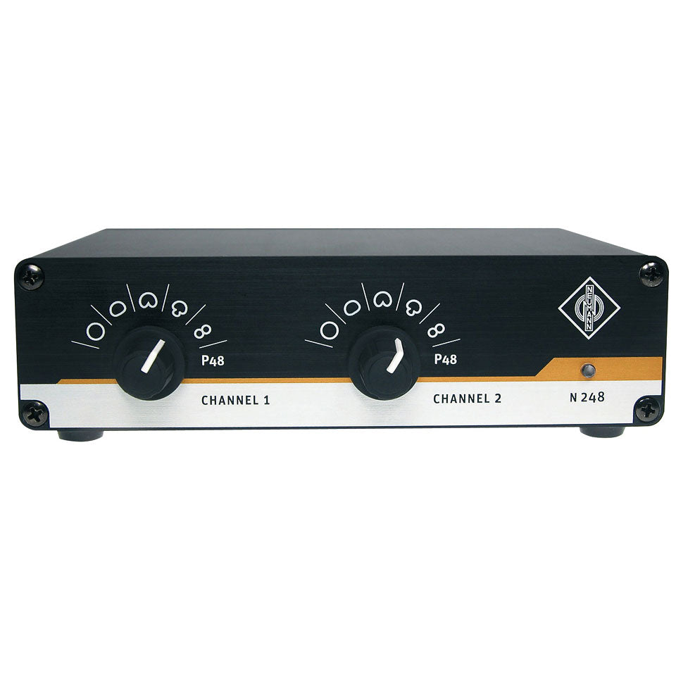 Neumann N 248 Power Supply, 48V Phantom for 2 Mics, Remote Control for TLM 170R, 2 x XLR - 3F, 2 x XLR - 3M, 230 VAC - Accessories - Professional Audio Design, Inc