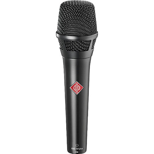 Neumann KMS 104 Plus Cardioid Handheld Microphone with Extended Bass Frequency Response - Black - Microphones - Professional Audio Design, Inc
