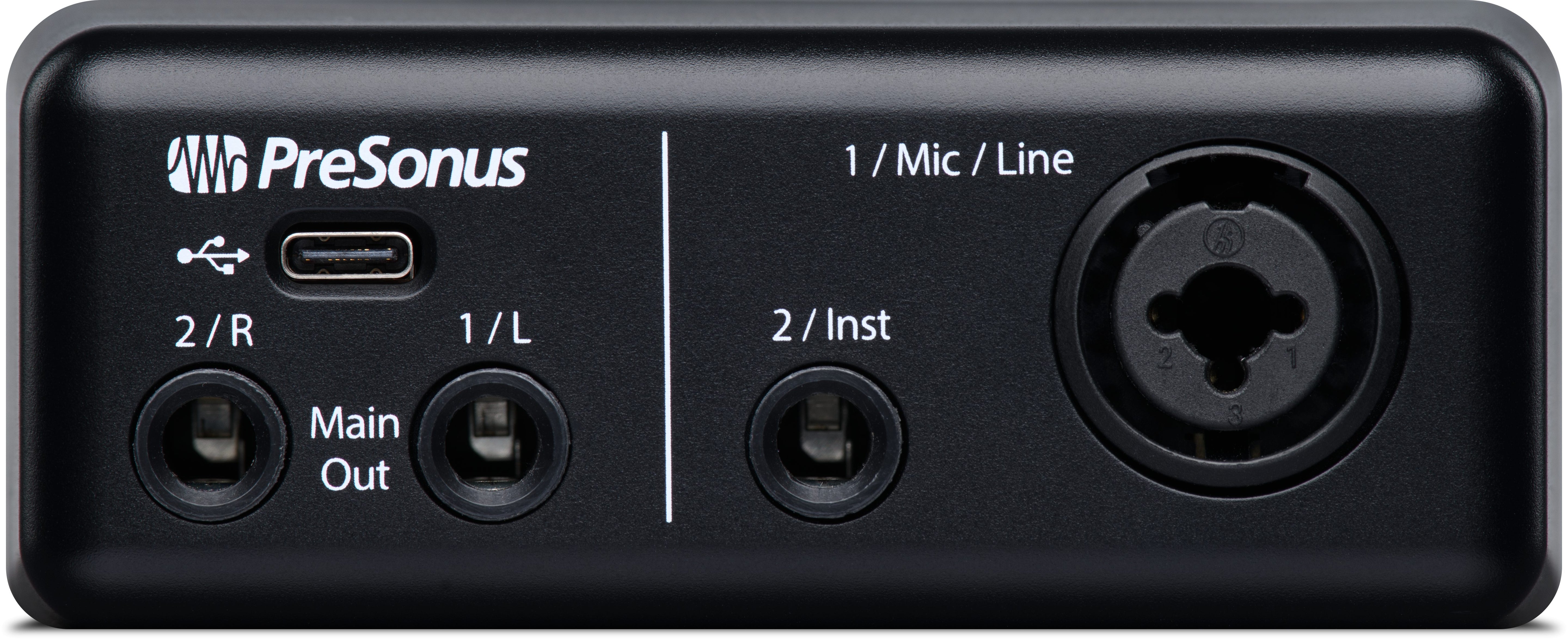 Presonus AudioBox GO - Ultra-Affordable, Compact 2x2 USB Audio Interface