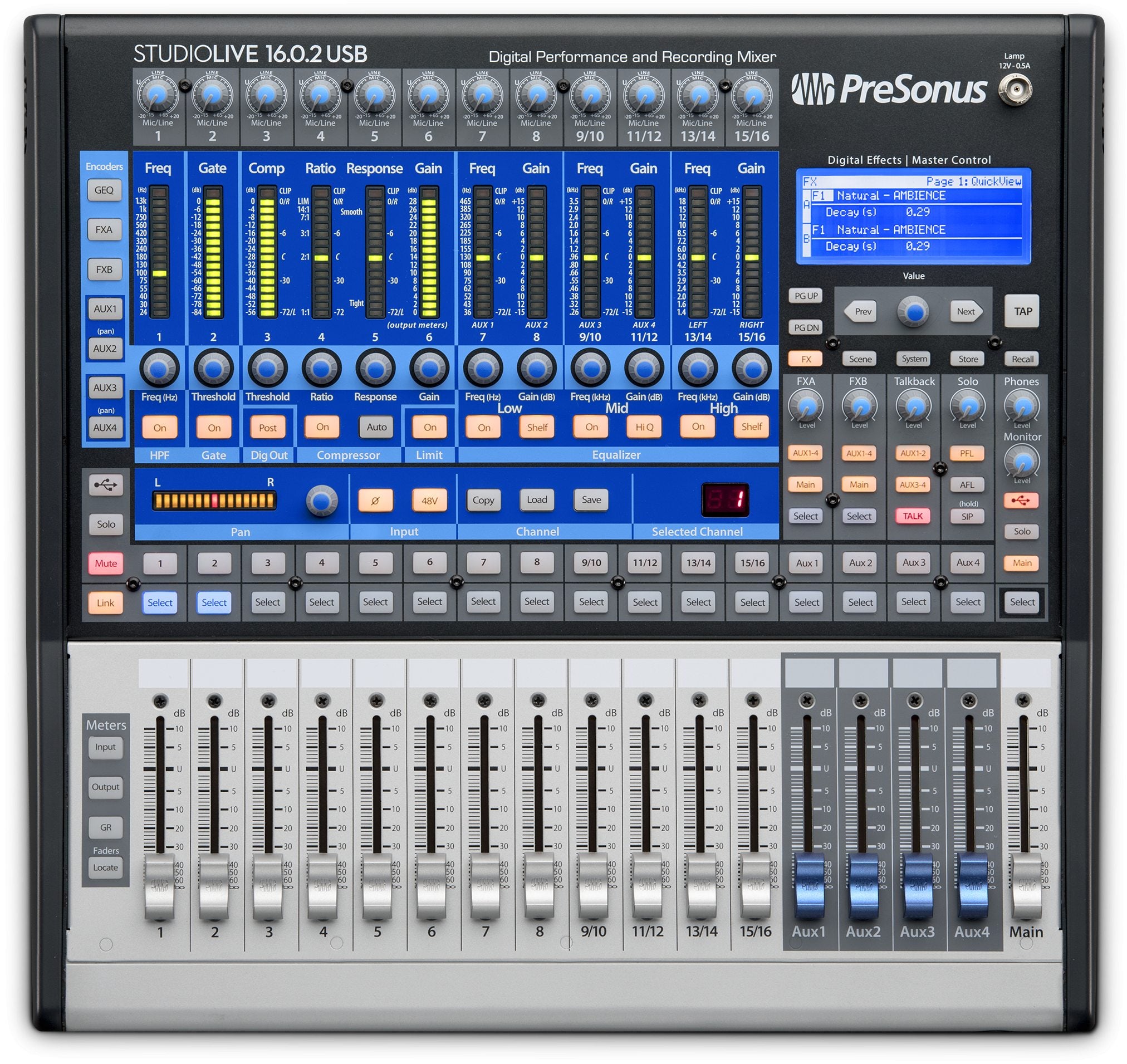 PreSonus StudioLive 16.0.2 USB Digital Mixer - Consoles - Professional Audio Design, Inc