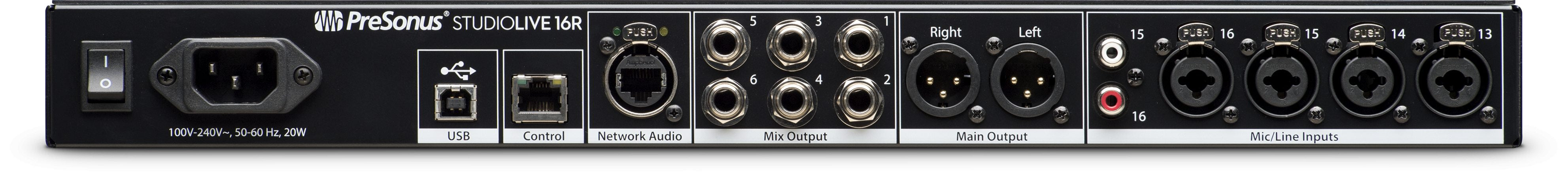 Presonus StudioLive 16R Digital Rack Mixer - Mixing Console - Professional Audio Design, Inc