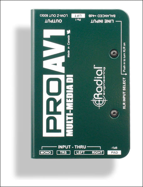 Radial Engineering ProAV1 & ProAV2 - Accessories - Professional Audio ...