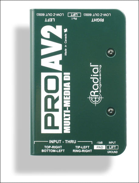 Accessories - Radial Engineering - Radial Engineering ProAV1 & ProAV2 - Professional Audio Design, Inc