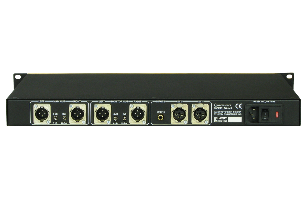 Lavry Engineering Quintessence Stereo Ref. DAC and Monitor Controller - Controller - Professional Audio Design, Inc