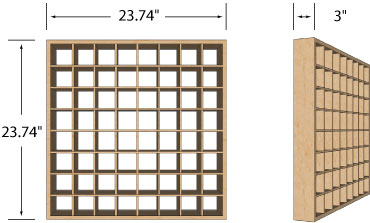 Primacoustic Radiator - Open Grid Diffuser - Acoustics - Professional Audio Design, Inc