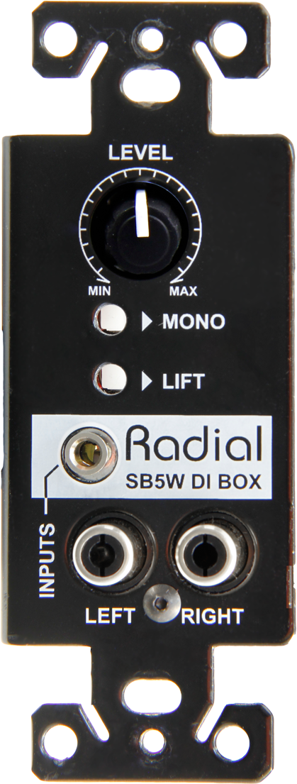 Radial Engineering SB-5W WallDI Passive DI Professional Audio Design,  Inc Professional Audio Design, Inc