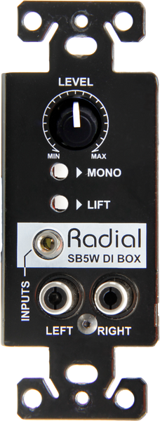 Radial Engineering SB-5W WallDI - Wall-mount Stereo Direct Box