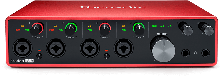 Focusrite Scarlett 18i8 3rd Gen 18-in, 8-out USB Audio Interface - Interfaces - Professional Audio Design, Inc