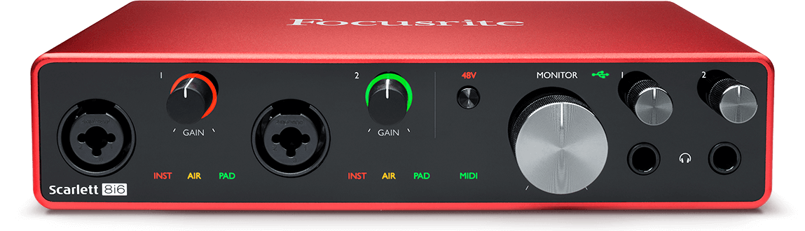 Focusrite Scarlett 8i6 3rd Gen 8-in, 6-out USB Audio Interface - Interfaces - Professional Audio Design, Inc