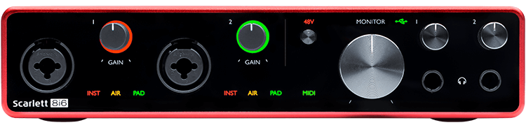 Focusrite Scarlett 8i6 3rd Gen 8-in, 6-out USB Audio Interface - Interfaces - Professional Audio Design, Inc