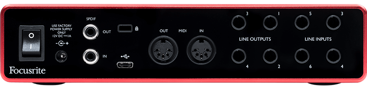 Focusrite Scarlett 8i6 3rd Gen 8-in, 6-out USB Audio Interface - Interfaces - Professional Audio Design, Inc