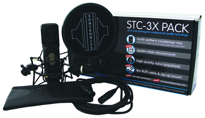 配信機器・PA機器・レコーディング機器 SONTRONICS STC-3X PACK Sontronics STC-3X Pack — Multi-Pattern LDC Mic with Accessories
