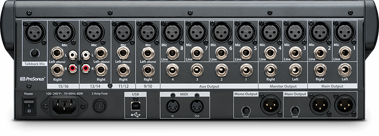 PreSonus StudioLive 16.0.2 USB Digital Mixer - Consoles - Professional Audio Design, Inc