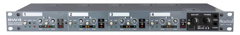 Radial Engineering SW4 - Speaker Switcher - Professional Audio Design, Inc