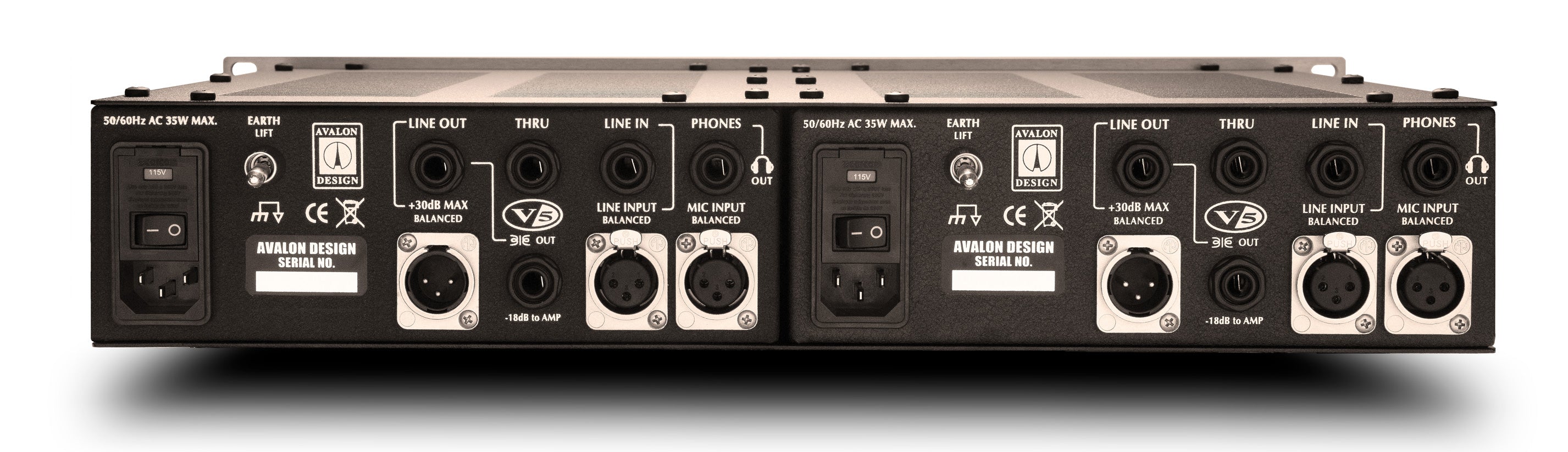 Avalon Design V55 Pure Class A, Microphone Preamplifier, DI & RE